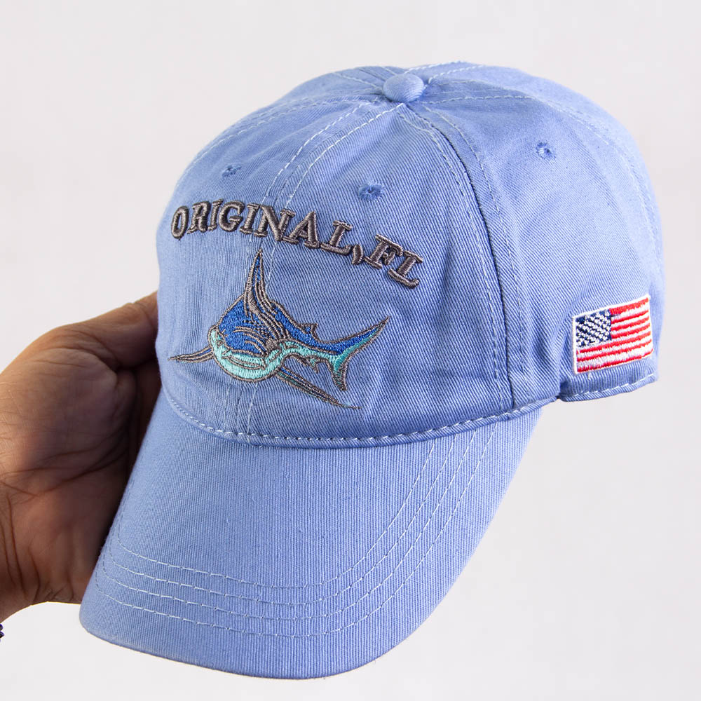 کلاه کپ مدل shark آبی